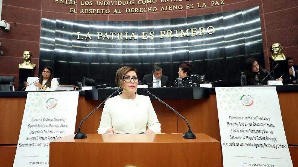 Rosario robles senado